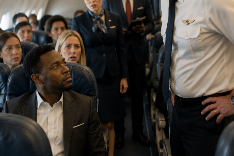 White Pilot Humiliated Black Passenger in Economy — Moments Later, the Captain Was Dismissed