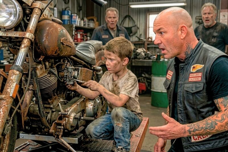 Everyone Gave Up On A 40-Year-Old Hell’s Angels Bike — Until Young Boy Said, ‘I’ll Make It Run Again