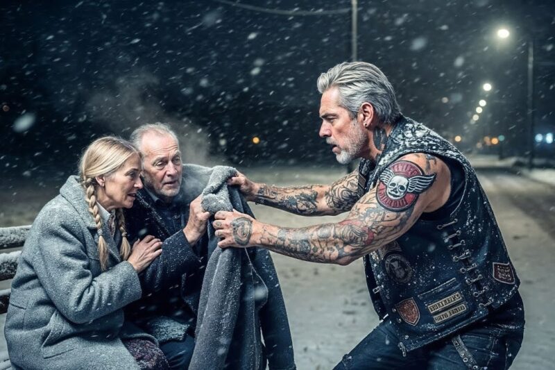 On Christmas Eve, Hells Angel Found an Elderly Couple Alone—What He Does Next Will Shock You!