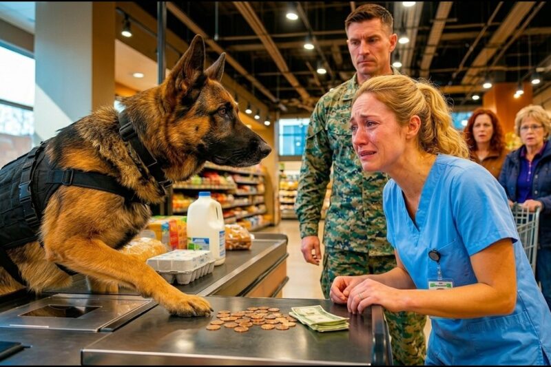 Marine Saw a Nurse Short $3.86 for BREAD — What His Veteran K9 Did Next STUNNED the Store 