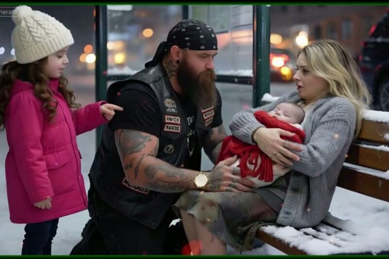 ‘Daddy, Please Help Her…’ — One Biker’s Action in the Snow Changed Everythin