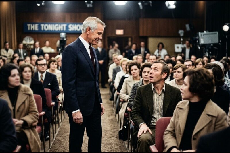 Carson walked off stage before the taping — He had seen someone in the third row