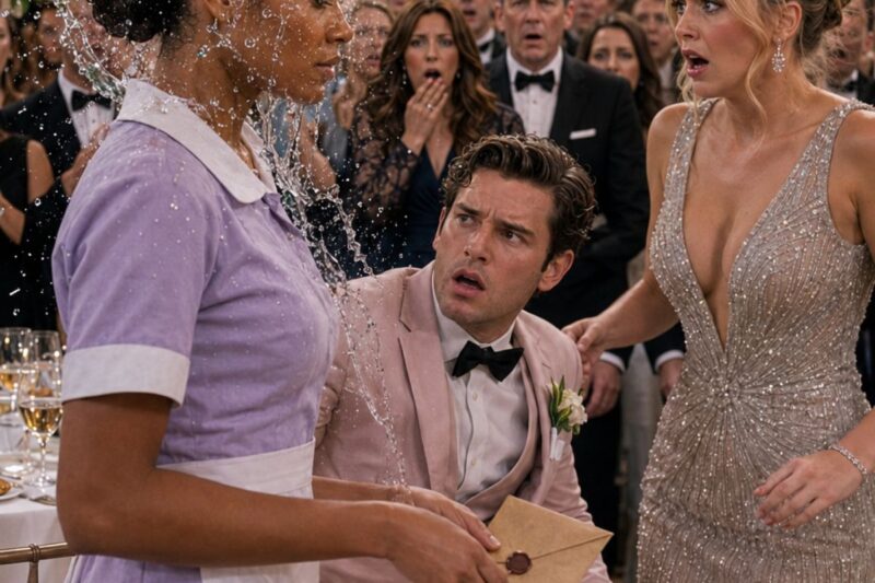 At Wedding Dinner, the Fiancée Threw a Drink at the Maid’s Face — Seconds Later, Everyone Froze