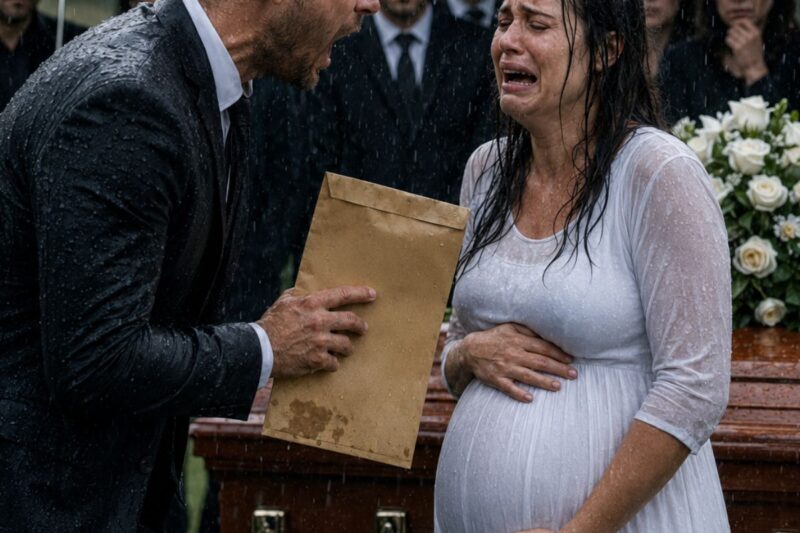 Husband Divorced His 7-Month Pregnant Wife at Her Father’s Burial — Not Knowing She Had Just Inherited $800 Million