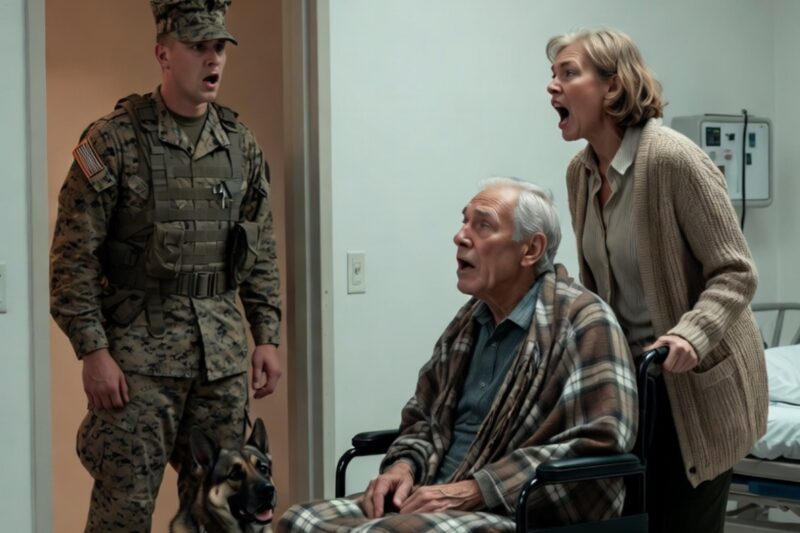 A Marine and His Loyal K9 Came to Pick Up His Elderly Father for What Should Have Been a Quiet Family Visit—But the Moment They Opened the Door, the Dog Froze, the Marine Reached for His Phone, and What They Saw Inside the House Was So Horrifying It Exposed a Cruel Secret No One in the Neighborhood Had Dared to Report, Turning One Son’s Routine Stop Into a Mission for Justice That No One Would Ever Forget