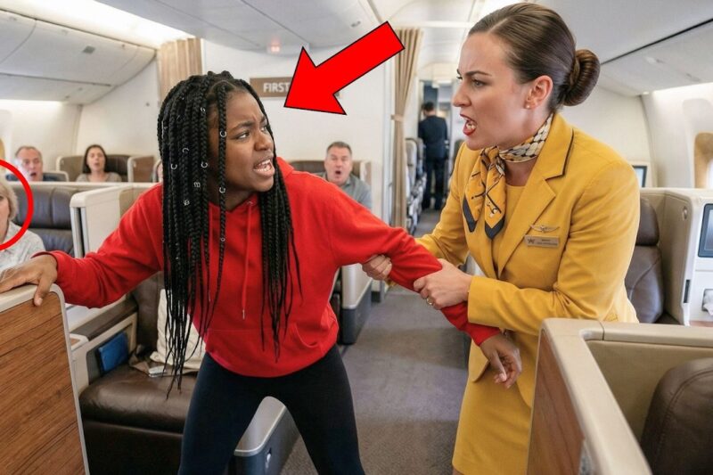 Flight Attendant Demands Black Teen Move to Economy — Moments Later, Her Father’s Jet Blocks the…