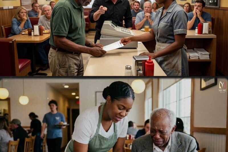 Undercover Billionaire Orders Food At His Diner — Then Black Waitress Wrote 3 Words, He Froze