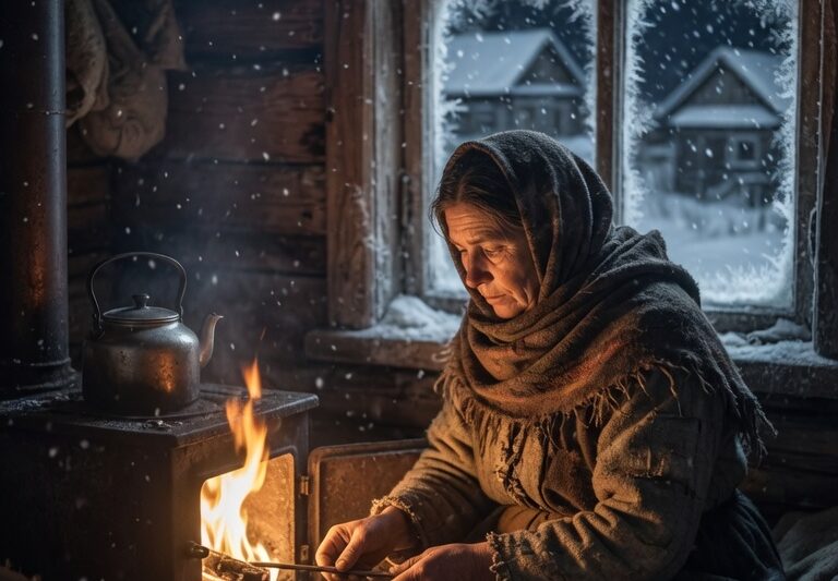 As Everyone Shivered Through the Night, Her Stove Kept Burning Until Dawn
