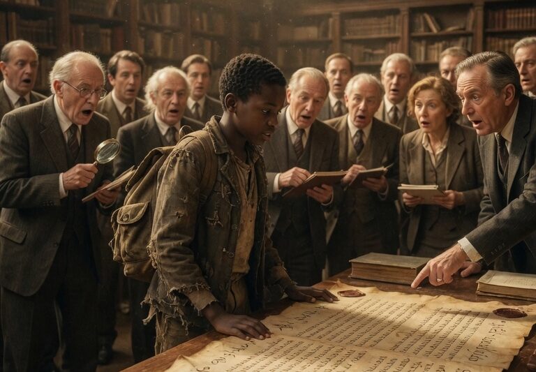 Scholars Failed to Translate the Mysterious Old Contract — Then a Black Homeless Boy Spoke It Perfectly