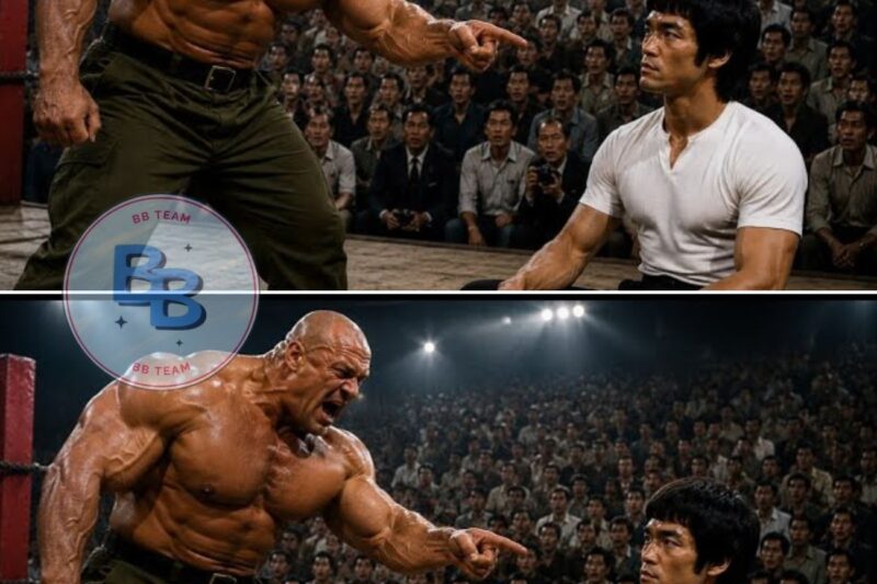 HE POINTED AT BRUCE LEE AND LAUGHED… THEN THE ENTIRE ARENA FELL SILENT