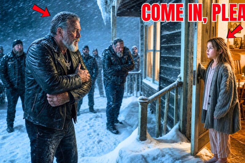 Orphan Little Girl Opens Her Door to Hells Angels in a Blizzard— What Happens by Morning Shocks You