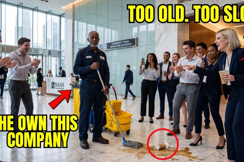 Employees Laughed Black Old Cleaner “Too Slow” — Nearly Fainted When He Signs Their Paychecks