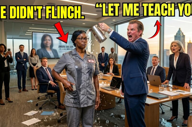 White Manager Poured Water on a Black Woman in Janitor Clothes — She Was the Undercover CEO