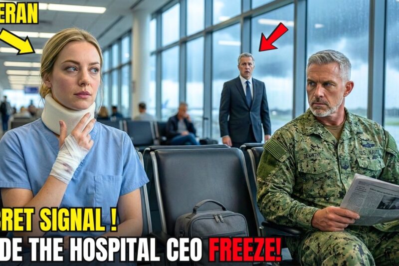 Rookie Nurse Gave a Secret Signal to a SEAL Commander at the Airport — Then the Hospital CEO Froze