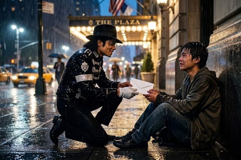 Michael Jackson Saw a Kid Crying in the Rain Outside His Hotel — The Note He Left Changed 47 Lives