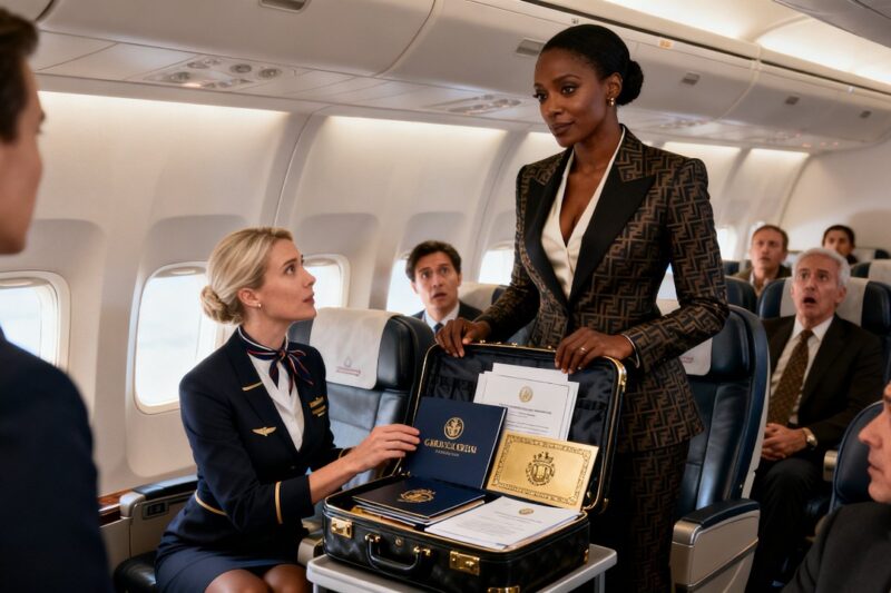Flight Attendant Asked to Check Her Bag — Then She Revealed a Billion-Dollar Secret