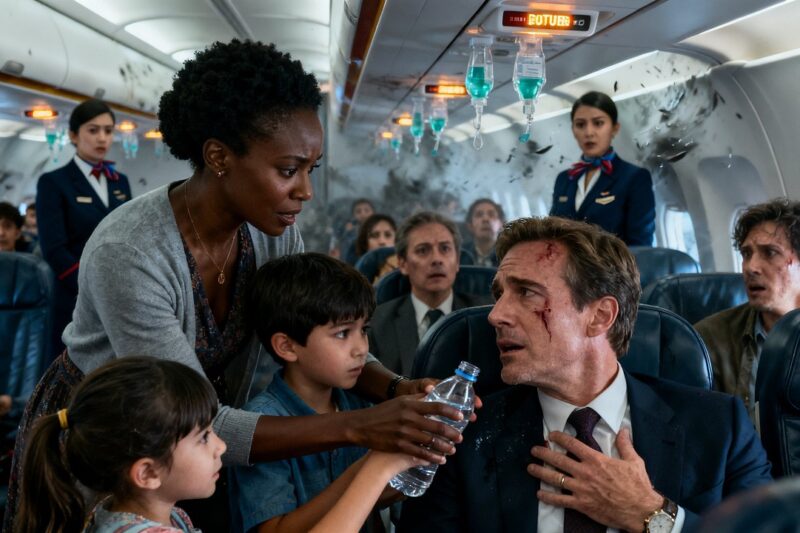 Black Mom and Her Kids Save a Passenger Mid-Flight — Unaware He’ll Change Their Lives Forever