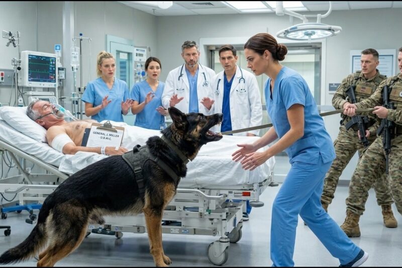 K9 Refused to Leave the Dying Marine General—Until a New Nurse Whispered the Codeword 
