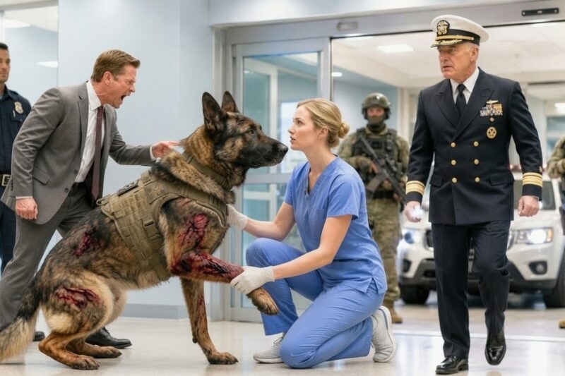 “Don’t Touch That K9 Dog!” Rookie Nurse Was Fired — Then Navy SEALs Stormed In 