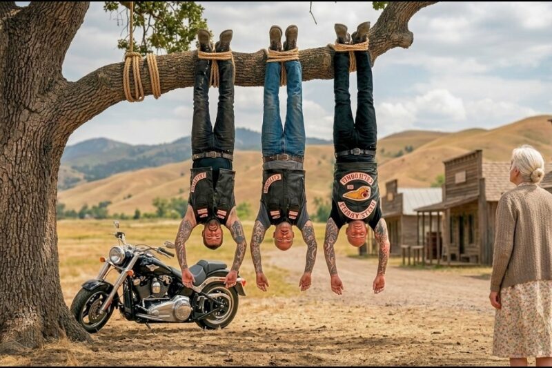 Old Woman Found Hells Angels Hanging Upside Down From Tree — What She Did Next Was Truly Shocking