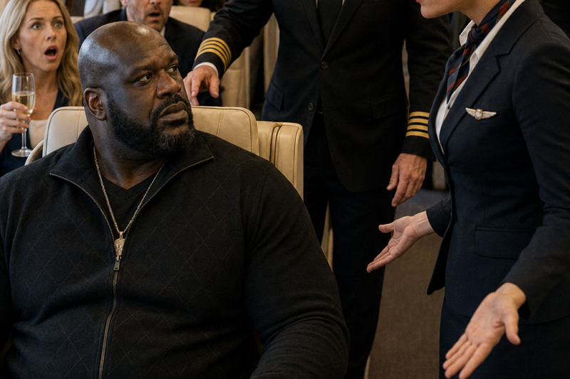 Flight Attendant Humiliated Shaq in First Class — Then the Pilot Exposed the Truth