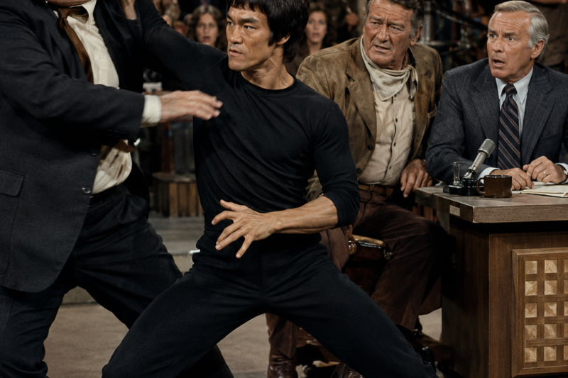 John Wayne’s Bodyguard Grabbed Bruce Lee on Johnny Carson — Wayne Watched Him Get Defeated