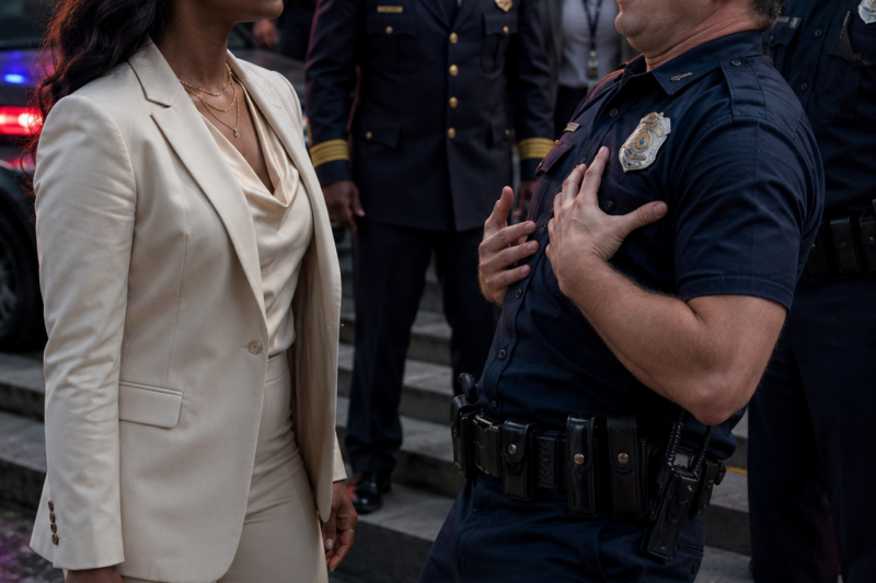 Officer Messed With the Wrong Black Woman Outside the Police Station — She’s Married to the Police Chief