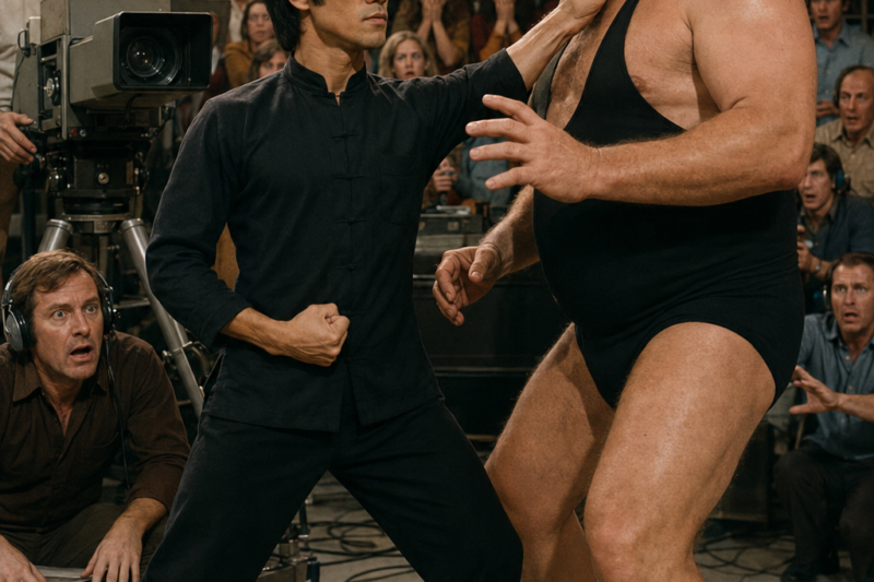 Bruce Lee On Live TV When 320-Pound Wrestler Grabbed Him—11 Seconds Later, CBS Cut the Broadcast