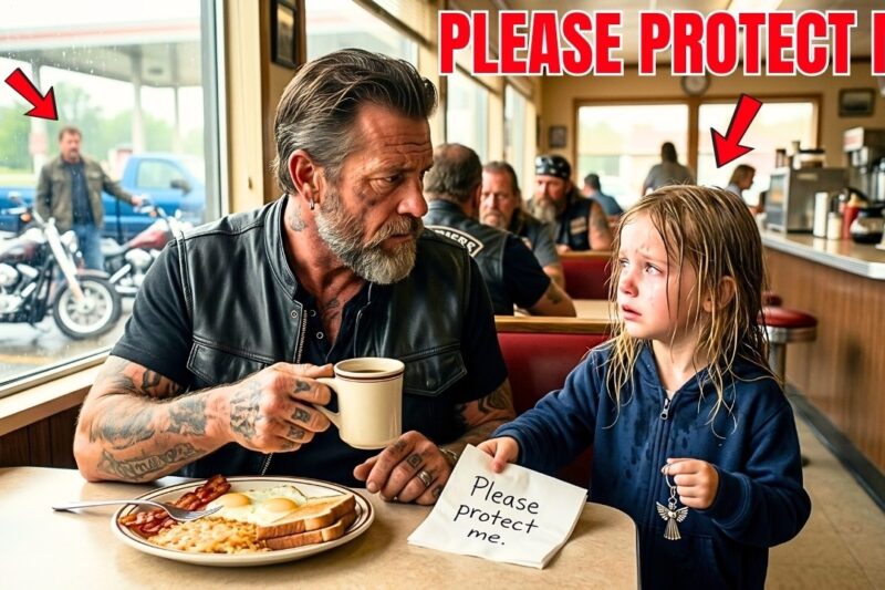 “Please Protect Me,” Little Girl Begged a Biker in a Diner — What Hells Angels Did Shocked All