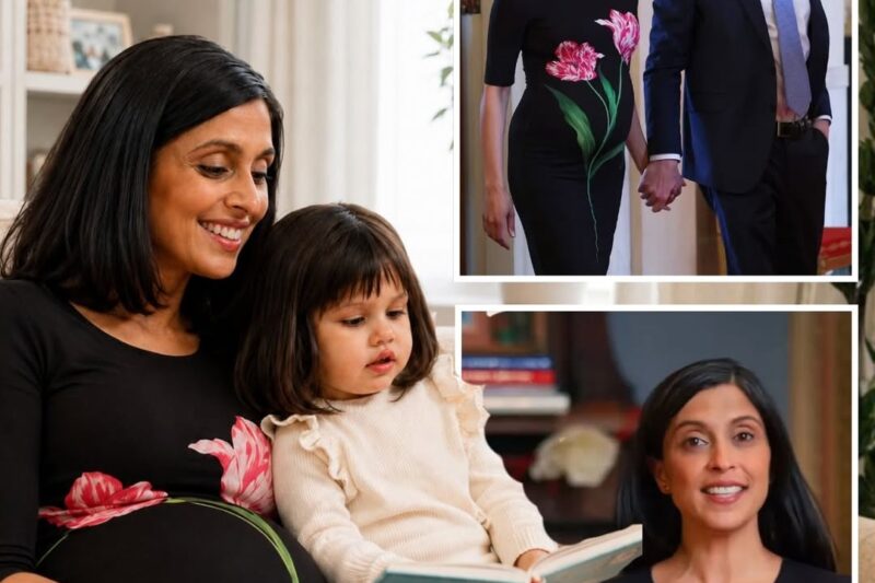 Usha Vance Rewears $395 Floral Saks Dress As She Launches Summer Reading Challenge For Children 