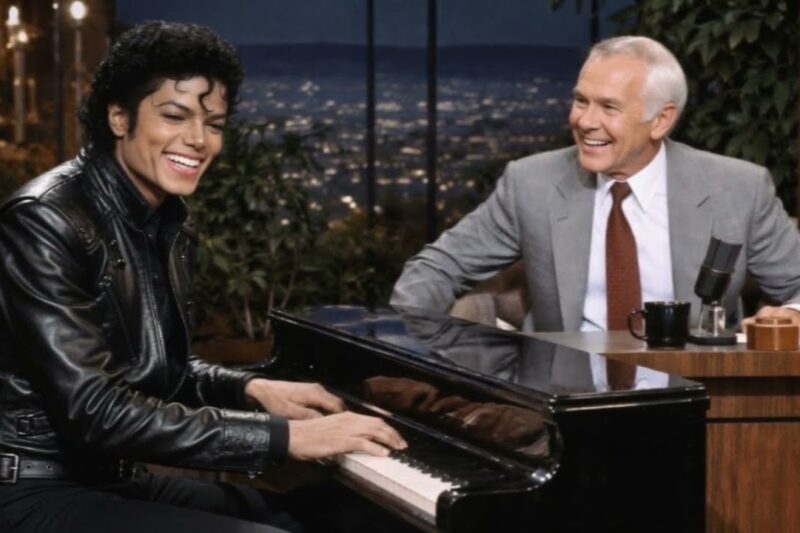 Michael Jackson Sat at the Piano After Carson’s Dare — Minutes Later, the Entire Studio Was Crying