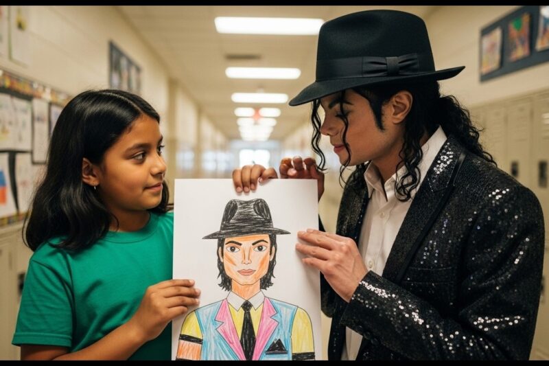 7 Year Old Girl Gave Michael Jackson a Drawing in 1991 — What He Wrote on the Back Changed Her Life
