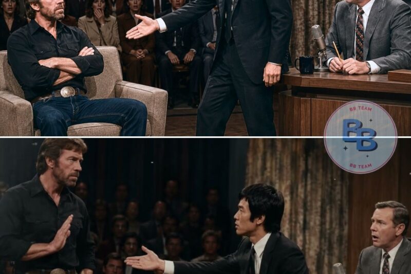 Chuck Norris Refused to Shake Bruce Lee’s Hand — What Bruce Did Next Left the Entire Studio Frozen!