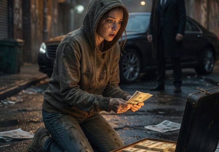 A Homeless Girl Stumbles Upon a Bag Packed with $200,000 — Never Realizing a Billionaire Is Searching for It.