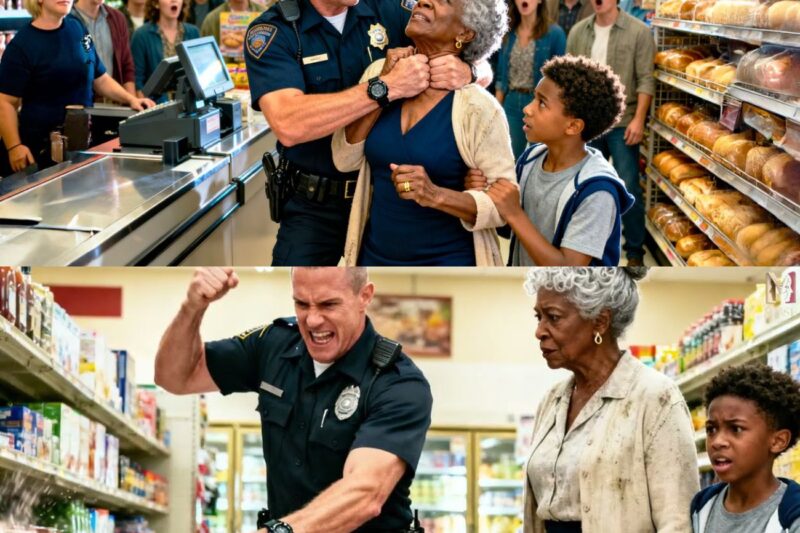 Cop Handcuffed Black Grandma in Store — What She Whispered Made Him Go Pale 
