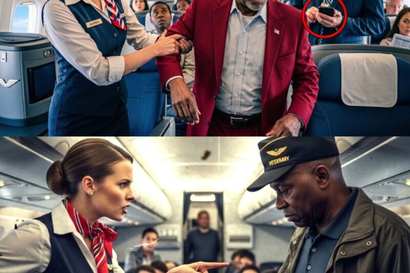 Flight Attendant Forces Black Veteran into Economy — Loses Her Job Before Takeoff