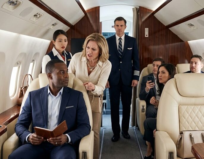 Entitled Woman Orders Black Passenger to Move — Then Regrets It the Moment the Pilot Appears