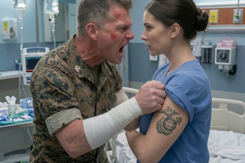 Get Someone Else Marine Commander Demanded — Then The Nurse Showed the Unit Tattoo He Served Under