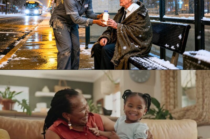 Poor Black Girl Hands Last Milk to a Cold Hungry White Man — Until He Returns to Change Her Life 