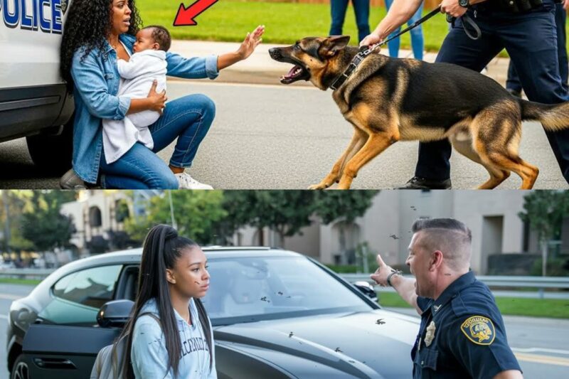 Cops Unleash K9 Dogs on Black Woman and Her Baby, 10 Minutes Later She Ruins Their Lives 