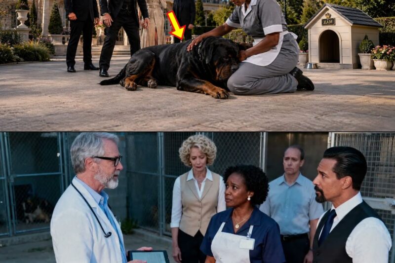 The Mafia Boss’s Dog Attacked Everyone Who Came Near — Until the New Black Maid Knelt Beside It 