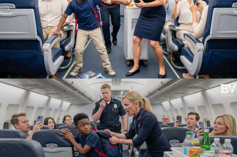 Flight Attendant Orders Black Child Down the Aisle—Seconds Later, His Mother Gets Everyone Fired