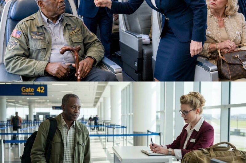 Staff Disrespects Black Veteran on Plane — What Happens Next Silences the Cabin 