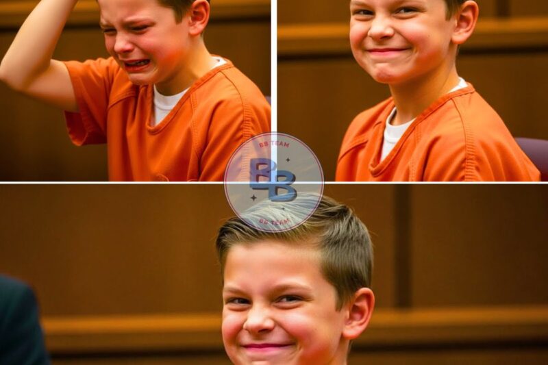 11-year-old murderer smiles in court,thinking he would walk free—until the judge said death penalty.