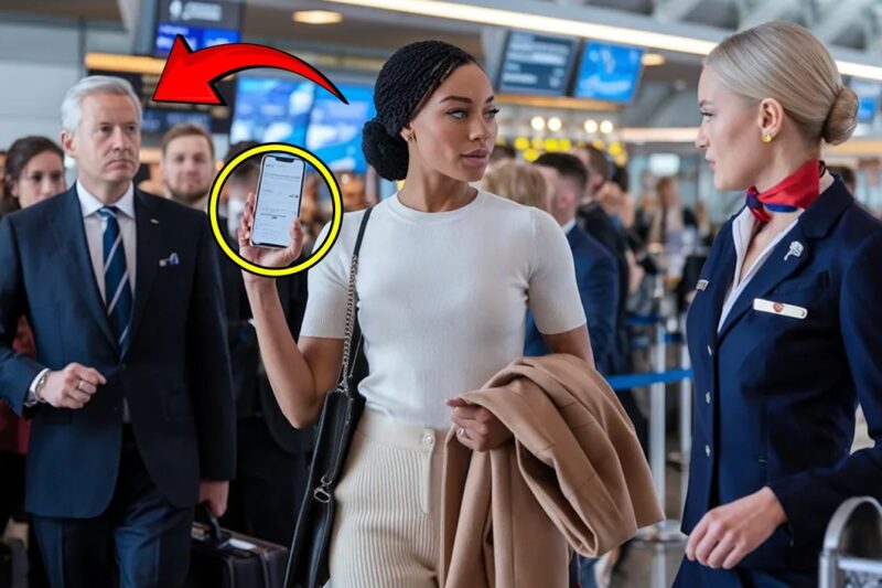 Flight Attendant Doubts Black Woman’s Ticket, 20 Minutes Later the Airline CEO Arrives…