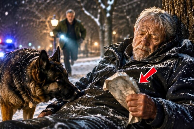 The Veteran’s K9 Dog Found an Old Soldier in the Snow — Holding One Paper That Changed Everything