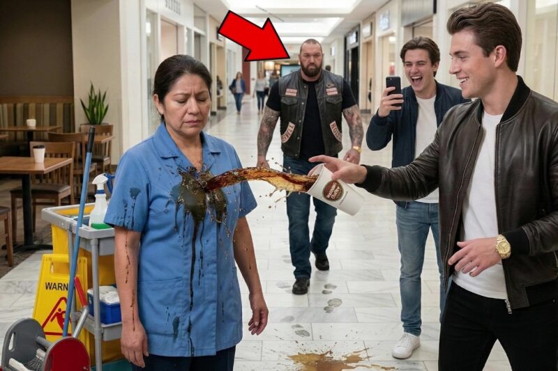 A Rich Boy Humiliated a Poor Janitor in Public — Then a Hells Angel Walked In!