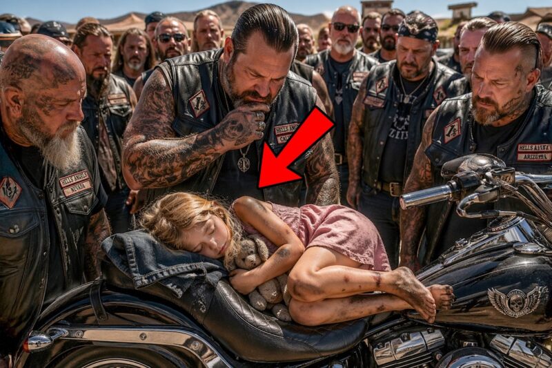 Hells Angels Found a Little Girl Sleeping on Their Bikes — The Reason Made 200 Bikers Go Silent