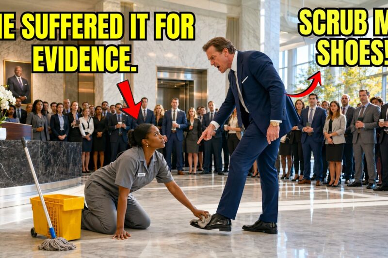 CEO Made a Black Janitor Kneel and Scrub His Shoes in Front of 50 Staff—She Owned 60% of His Company