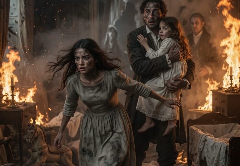 The Washerwoman Rescued the Duke and His Little Girl from the Blazing Nursery — Only to Discover His Brother-in-Law Had Set the Fire